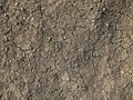 Cracked brown dry ground mud, dried under sun road Royalty Free Stock Photo