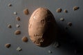 Cracked Brown Egg Royalty Free Stock Photo