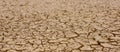 Cracked brown mud, barren land natural texture Royalty Free Stock Photo