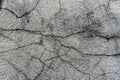 Cracked Cement Wall Background - Broken Abstract