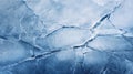 Cracked cerulean ice sheet background texture. Royalty Free Stock Photo