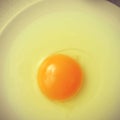 Cracked chicken egg, with a retro effect Royalty Free Stock Photo