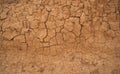 Cracked clay wall