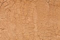 Cracked clay wall background Royalty Free Stock Photo
