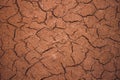 Cracked clay wall Royalty Free Stock Photo