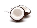 Cracked coconut