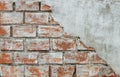 Cracked concrete brick wall background Royalty Free Stock Photo
