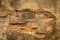 Cracked concrete brick wall background Royalty Free Stock Photo