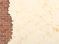 Cracked concrete brick wall background Royalty Free Stock Photo