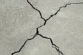 Cracked concrete cement foundation Royalty Free Stock Photo