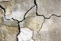 Cracked concrete