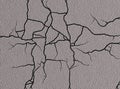 Cracked concrete surface Royalty Free Stock Photo