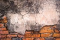 Cracked concrete vintage brick wall background Royalty Free Stock Photo