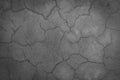 cracked concrete wall covered with gray cement surface as background black and white Royalty Free Stock Photo