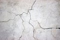 cracked concrete wall covered with gray cement texture as background for design Royalty Free Stock Photo