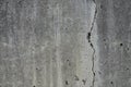 Cracked concrete wall