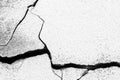 Cracked concrete wall textured or background, Concrete dirty wit Royalty Free Stock Photo