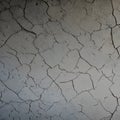 486 Cracked Concrete Wall: A textured and weathered background featuring a cracked concrete wall in worn-out and gritty tones th Royalty Free Stock Photo