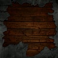 Cracked concrete and wood background