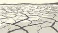 Cracked Dry Earth, Climate Change and Drought Effects Vector Design Generative AI Royalty Free Stock Photo