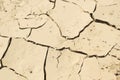 Cracked dry earth top view as drought and global warming concept Royalty Free Stock Photo