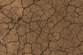 Cracked Dry Earth Top View as Global Warming Concept Royalty Free Stock Photo