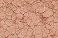 Cracked Dry Earth Top View as Global Warming Concept Royalty Free Stock Photo