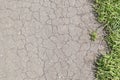 Cracked Dry Earth Top View as Global Warming Concept Royalty Free Stock Photo