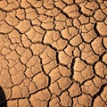 Cracked dry earth, typical of arid Royalty Free Stock Photo