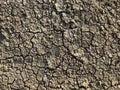 Cracked dry ground mud, dried under sun road Royalty Free Stock Photo