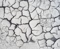 Cracked dry mud pattern after water evaporated Royalty Free Stock Photo