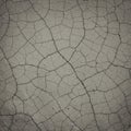 Cracked dry soil forms an intricate pattern of irregular shapes, resembling a mosaic. Royalty Free Stock Photo