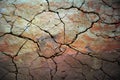 Cracked earth background with texture of different brown tones