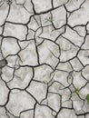 Cracked earth in the desert. Long-term drought, lack of water.