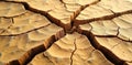 Cracked Earth Drought Arid Landscape Texture A high contrast, top down view of parched, dry earth with deep, sharp geometric Royalty Free Stock Photo