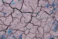 Cracked earth, drought dry riverbed background texture Royalty Free Stock Photo