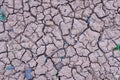 Cracked earth, drought dry riverbed background texture Royalty Free Stock Photo