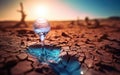 cracked earth, drought, water crisis and global climate change. dehydration of nature. Royalty Free Stock Photo