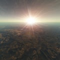 Cracked Earth Horizon Background