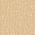 Cracked Earth Pattern: Seamless Beige Texture for Background Design Projects. Royalty Free Stock Photo