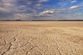 Cracked earth in remote Alvord Desert, Oregon, USA Royalty Free Stock Photo