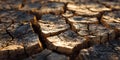 Cracked Earth Texture Arid Land Surface Detail Royalty Free Stock Photo