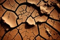 Cracked Earth texture background, Generative Ai Royalty Free Stock Photo