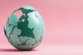 A cracked egg set against a delicate pink background symbolizes the emergence of new beginnings Royalty Free Stock Photo