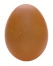 cracked egg shell isolate in white background Royalty Free Stock Photo