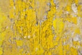 Cracked flaking paint on wall, background texture Royalty Free Stock Photo