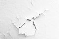 Cracked flaking white paint, Background Texture Royalty Free Stock Photo