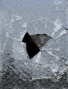 Cracked glass