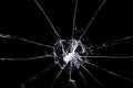 Cracked glass Royalty Free Stock Photo