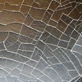 426 Cracked Glass: A textured and shattered background featuring cracked glass textures in broken and fragmented tones that crea Royalty Free Stock Photo